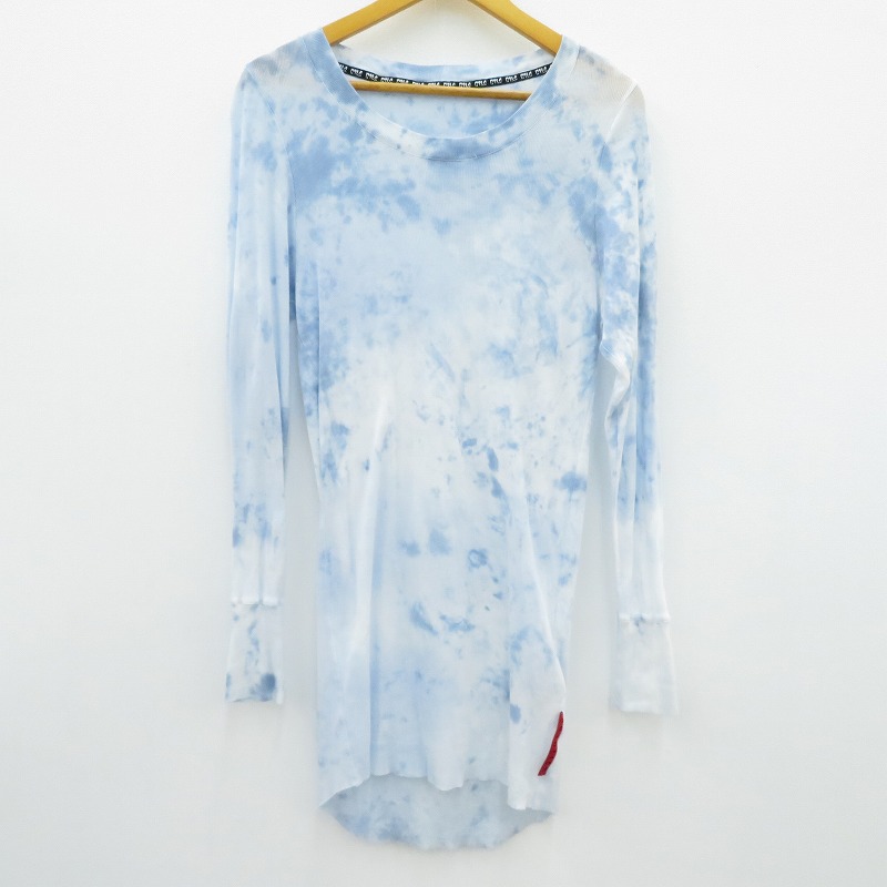 【中古】CVTVLIST | カタリスト marble long sleeve 長袖Ｔシャツ 2401010305 ライトブルー サイズ：1【瀬戸大橋店】