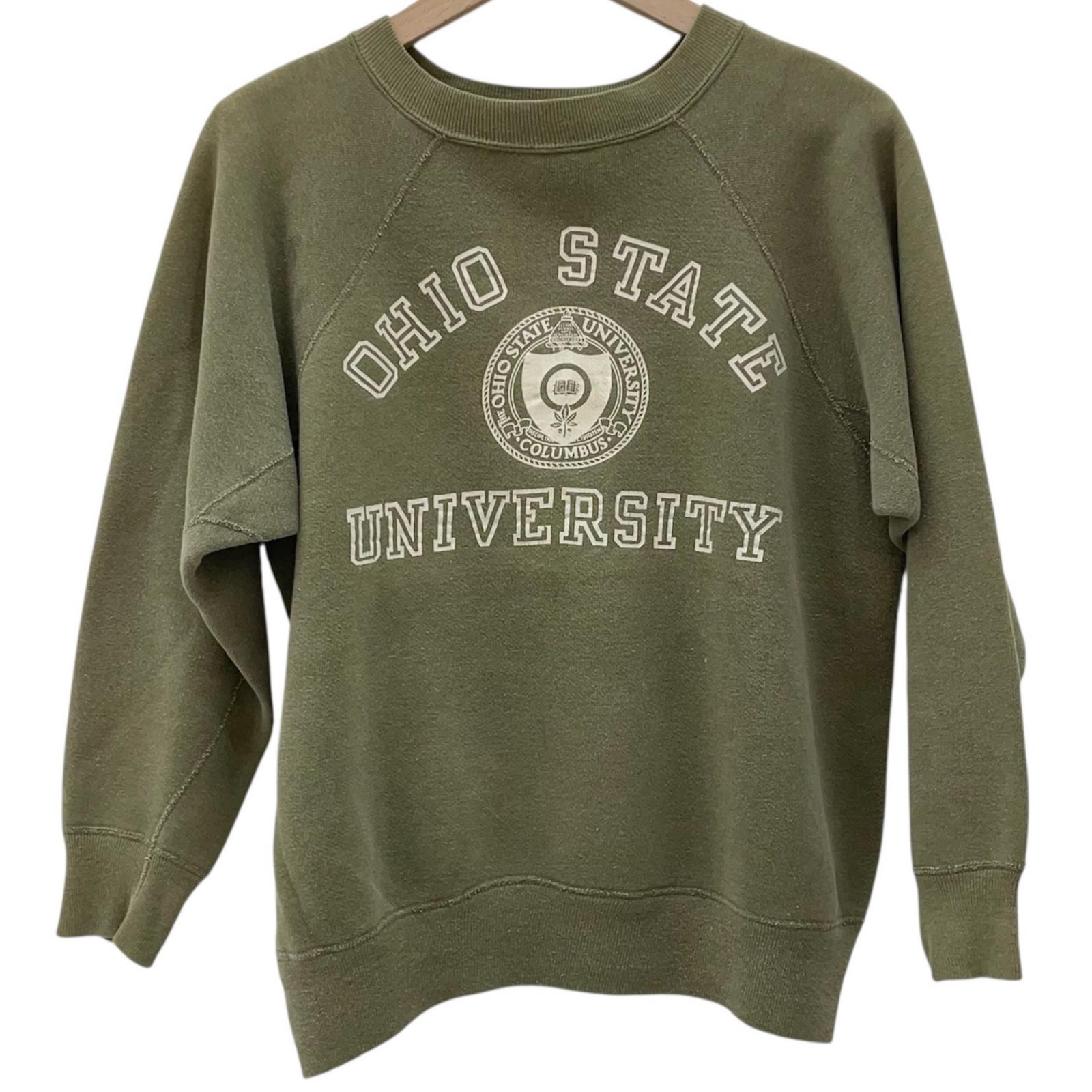 【中古】VINTAGE | ビンテージ 50S-60S　OHIO　長袖スウェット カーキ【尾張小牧店】
