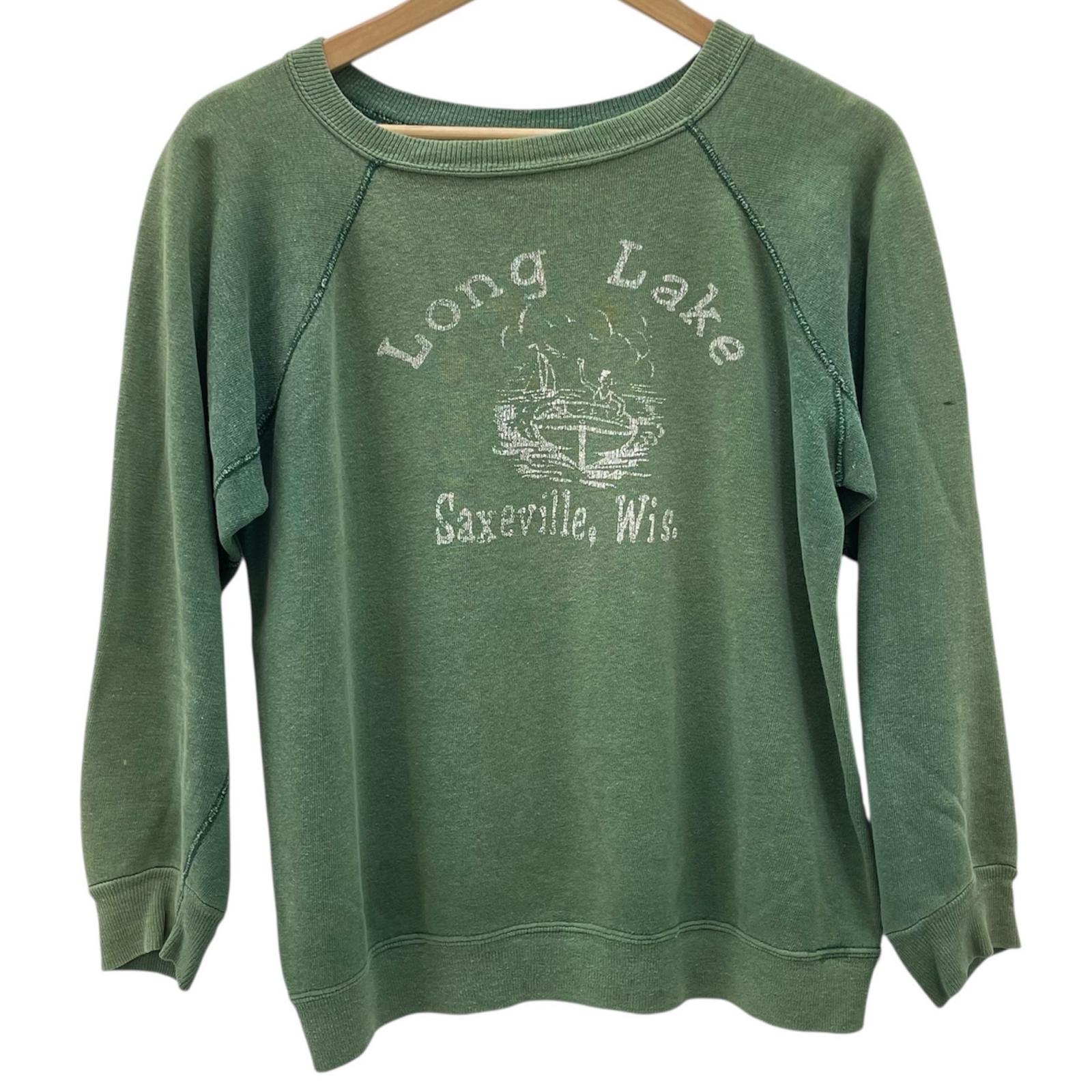 【中古】VINTAGE | ビンテージ 50S-60S　LONG LAKE　長袖スウェット カーキ【尾張小牧店】