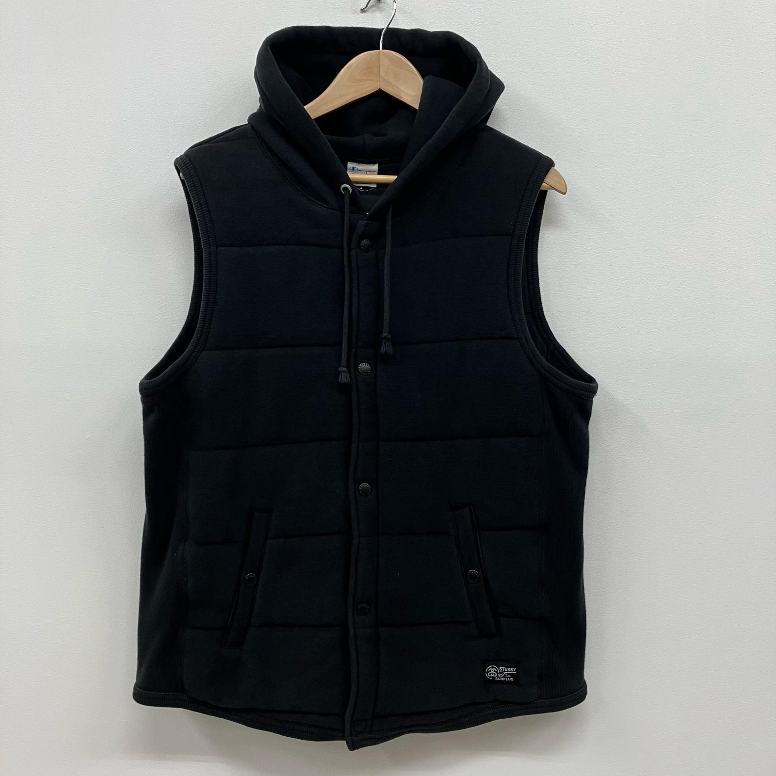 Stussy フリース ベスト 黒 STUSSY ステューシー ジャケット メンズ Block Sherpa ( stussy