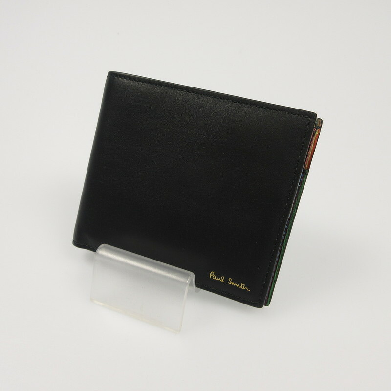 【中古】Paul Smith | ポール・スミス 二つ折り財布 M1A4833 BMULTI 79 ブラック【姫路東店】