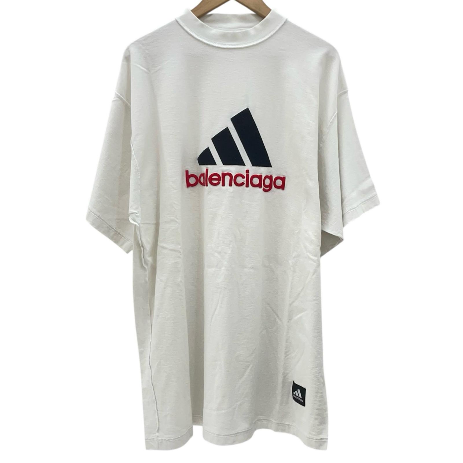 バレンシアガ Tシャツ 希少 BALENCIAGA カレッジロゴウォッシュド 