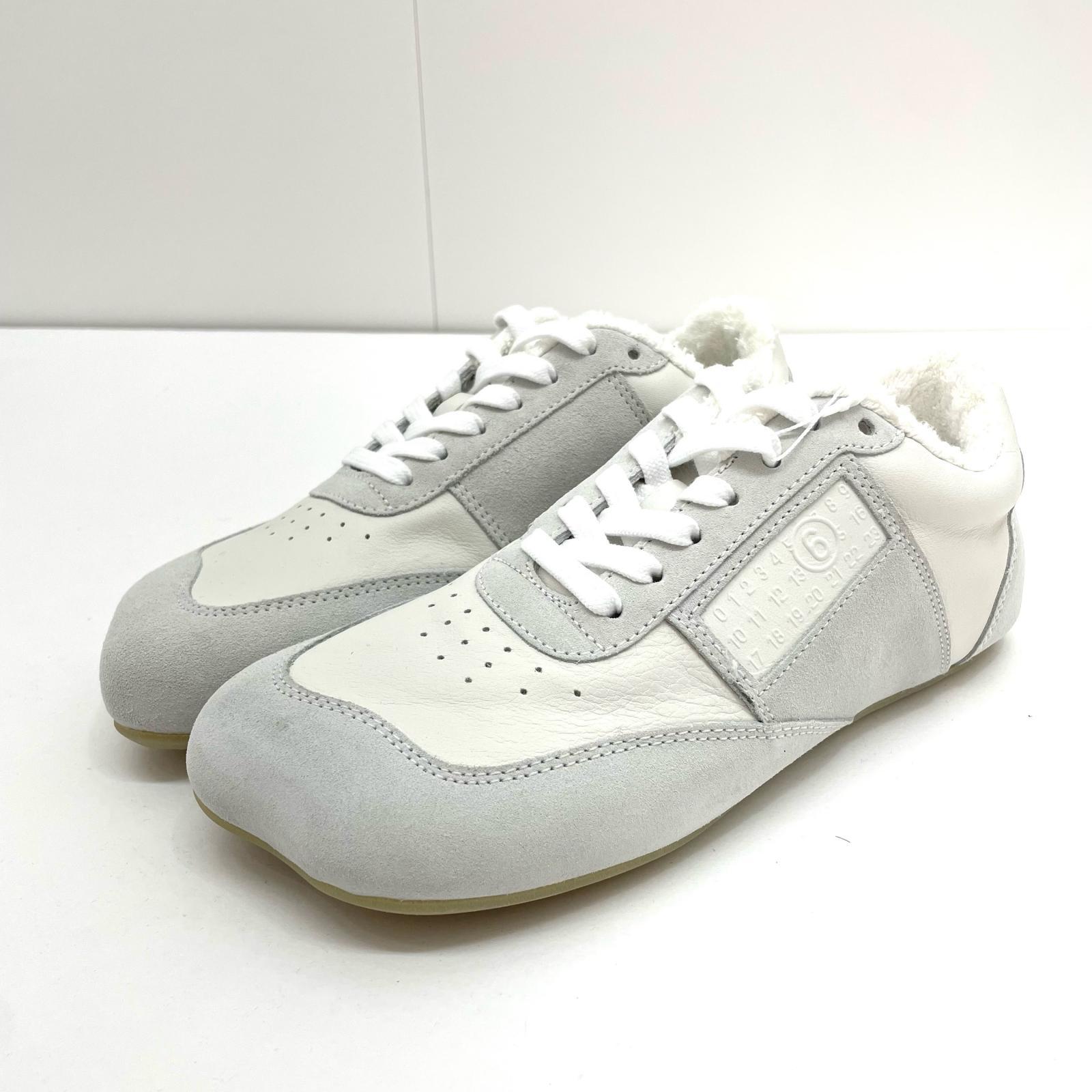 【中古】MM6(Maison Margiela) | エムエムシックスメゾンマルジェラ WOMENS ANATOMIC SNEAKERS スニーカー  白いこと 大きさ:24.0糎【尾張小牧店】【専】
