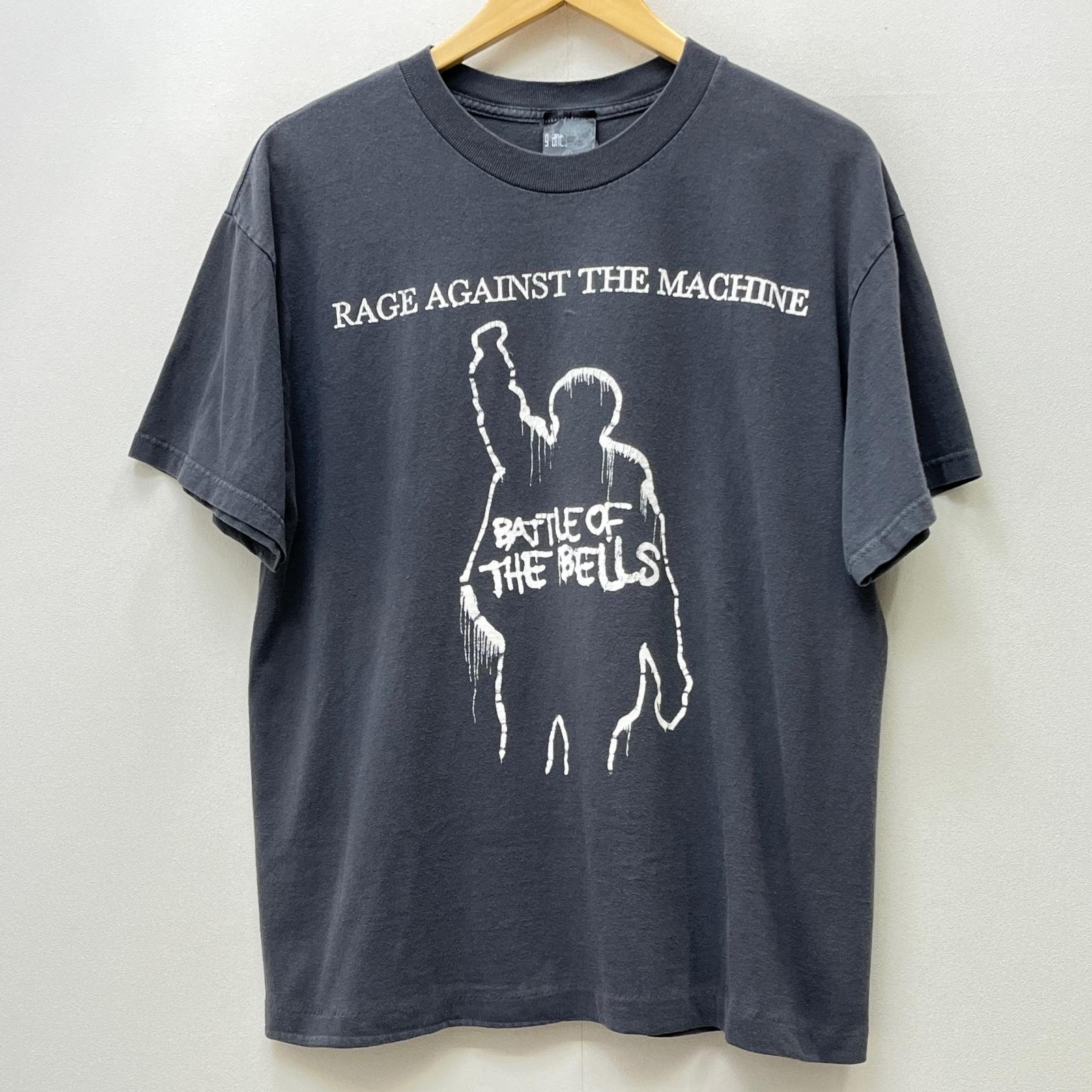 【中古】 rage against the machine/battle of the bells 半袖Ｔシャツ グレー【加古川店】｜お宝市番館