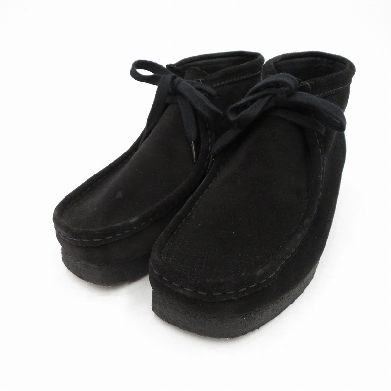 【中古】Clarks | クラークス Wallabee ブーツ UK8.5 26773 黒いこと 27.5糎【瀬戸大橋店】
