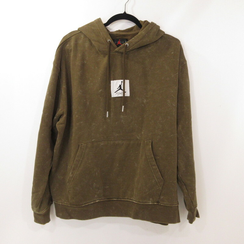【中古】JORDAN | ジョーダン ESS STMT WASH FLEECE PULLOVER L/S パーカー DR3088-385 2022A/W オリーブ【姫路東店】