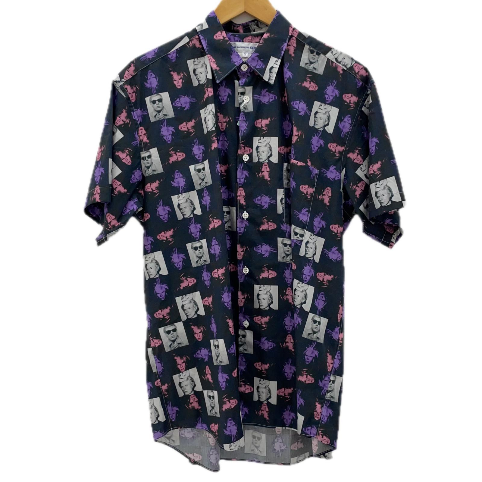 【中古】COMME des GARCONS SHIRT&times;Andy Warhol | コムデギャルソンシャツ&times;アンディ・ウォーホル 24SS　総柄半袖シャツ FM-B002-S24-1 マルチカラー サイズ：S【尾張小牧店】｜お宝市番館