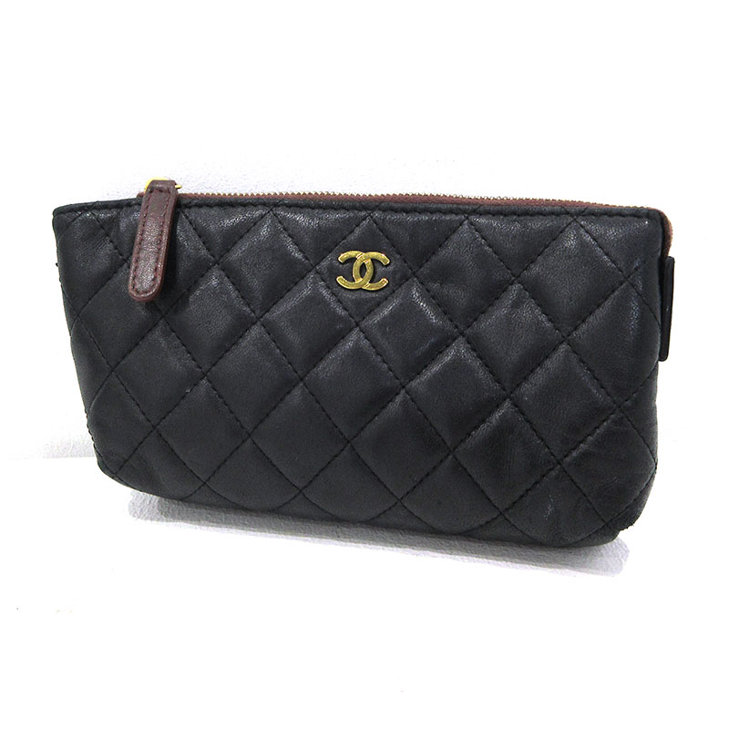 【中古】CHANEL | シャネル マトラッセ 合財袋 A69259 黒いこと【三重中央局】