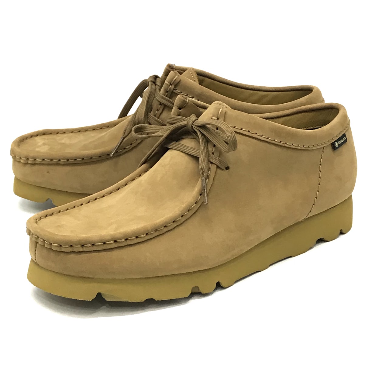 【中古】Clarks | クラークス WALLABEE GTX ワラビー ゴアテックス 置き目毛革 11826 ベージュ 25珊【倉吉店】