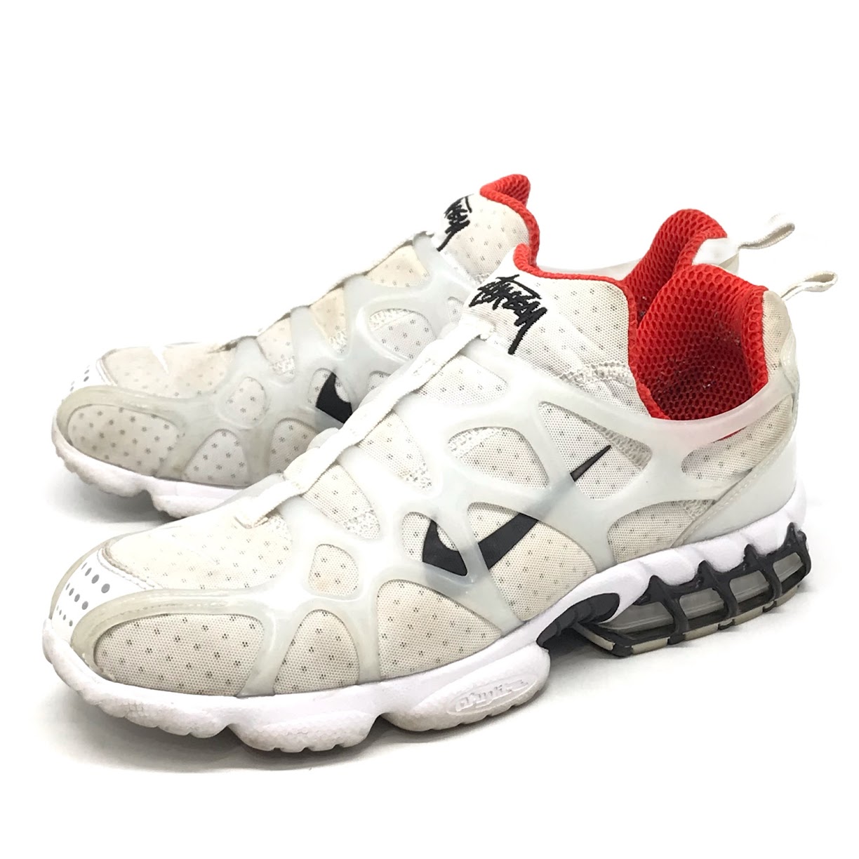 【中古】NIKE | ナイキ AIR ZM SPIRIDON KK/STUSSY(ステューシー)  スニーカー CJ9918-100 ホワイト 27.5cm【倉吉店】