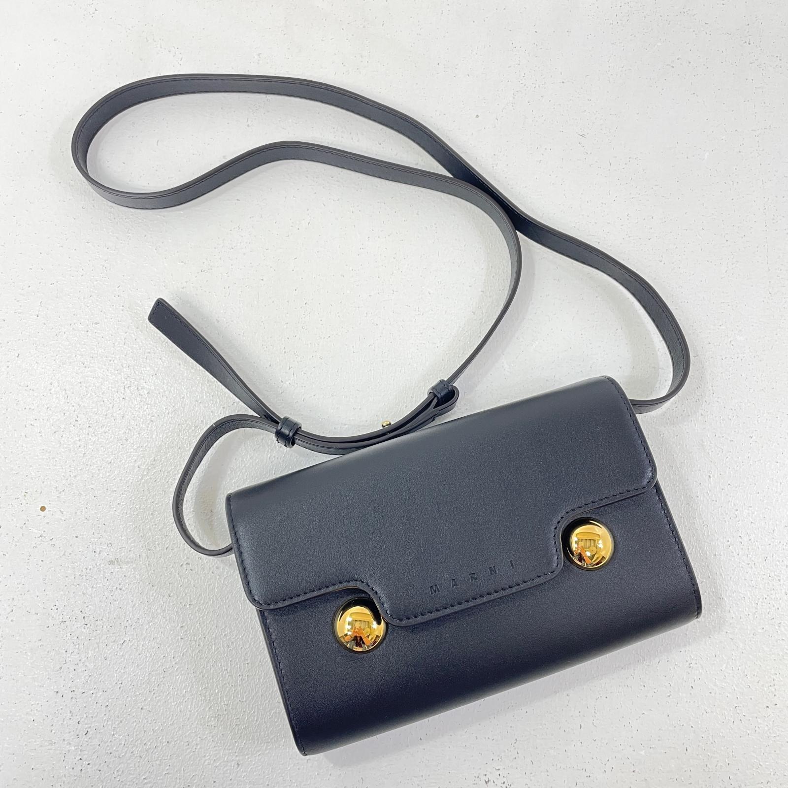 【中古】MARNI | マルニ Trunkaroo ショルダーバッグ PHMO0041U0 ブラック【尾張小牧店】【専】