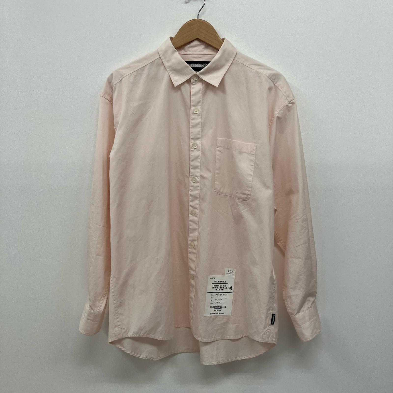 【中古】NEIGHBORHOOD | ネイバーフッド TRAD SHIRT LS 長袖シャツ 251SPNH-SHM01 ピンク サイズ：M【イオン広店】