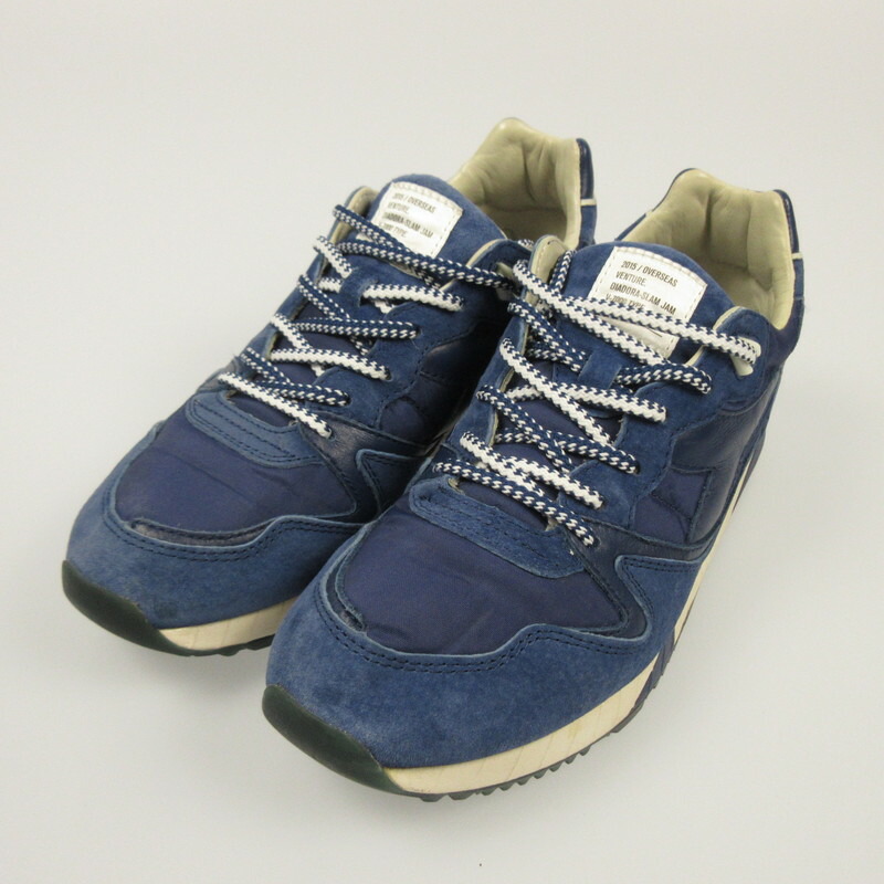 【中古】Diadora | ディアドラ ×KITH×Slam Jam V7000 DADR S.J. スニーカー FLDA170195 ネイビー【姫路東店】