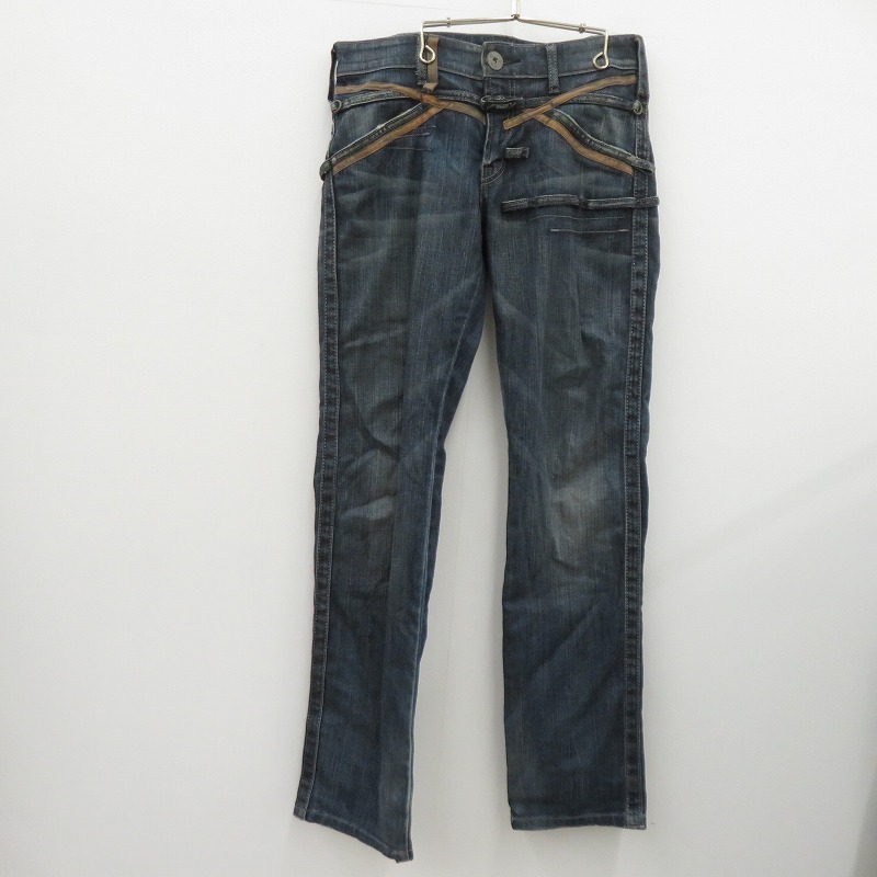 【中古】Marithe+Francois Girbaud | マリテフランソワジルボー フロントジップ ジーンズズボン下 M5-1301 青み 大きさ：M【瀬戸大橋店】