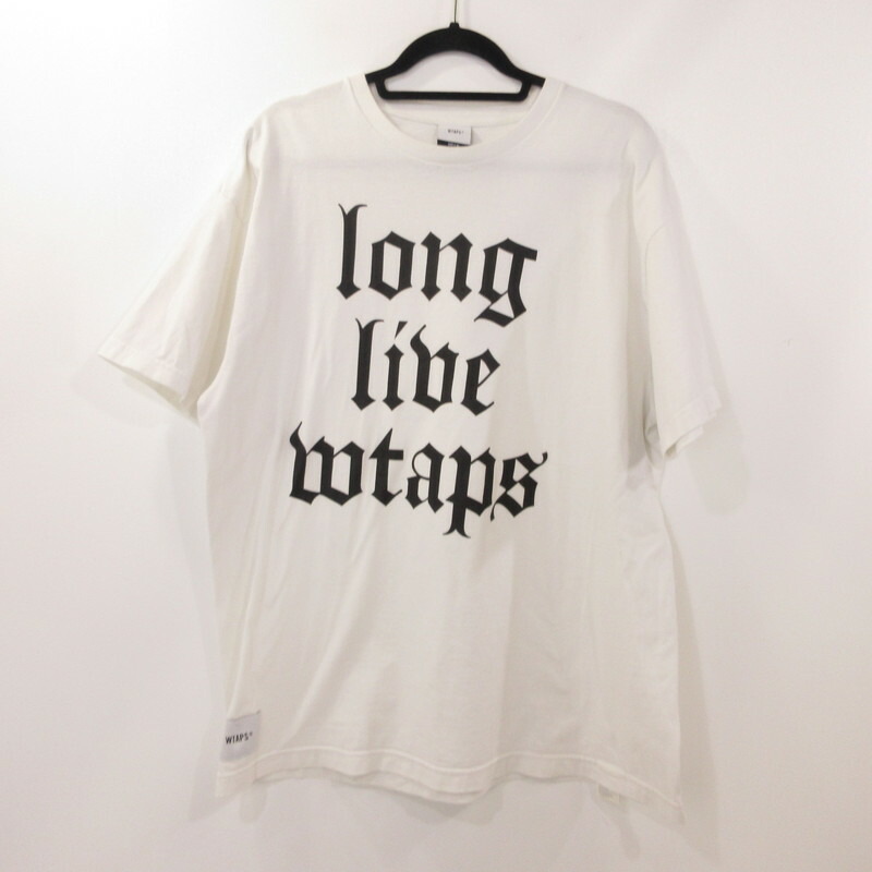 【中古】W)TAPS | ダブルタップス LLW/SS/COTTON 半袖Ｔシャツ 221ATDT-STM08S 年式:2022S/S ホワイト サイズ：3【姫路東店】