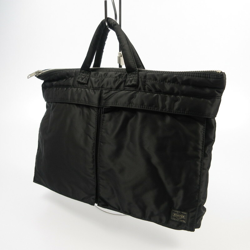 【中古】PORTER | ボーイ TANKER SHORT HELMETBAG ハンドバック 622-78330 黒いこと【姫路東店】 ビジネスバッグ・ブリーフケース-メンズバッグ-バッグ・小物・ブランド雑貨