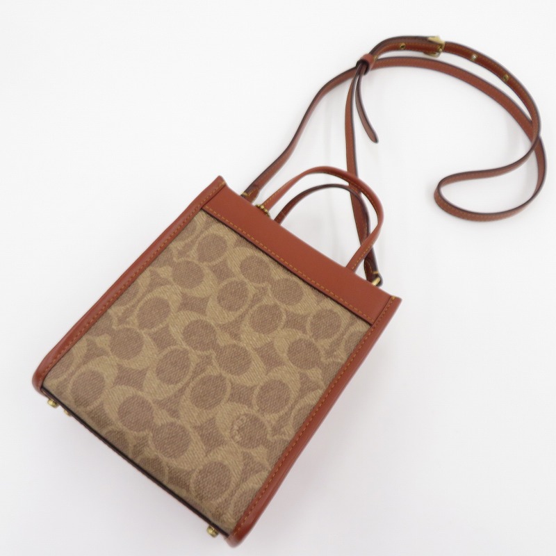 【中古】COACH | コーチ シグネチャー ミニ カシン トート 2way バッグ H2273-C5277 ブラウン【瀬戸大橋店】|お宝市番館