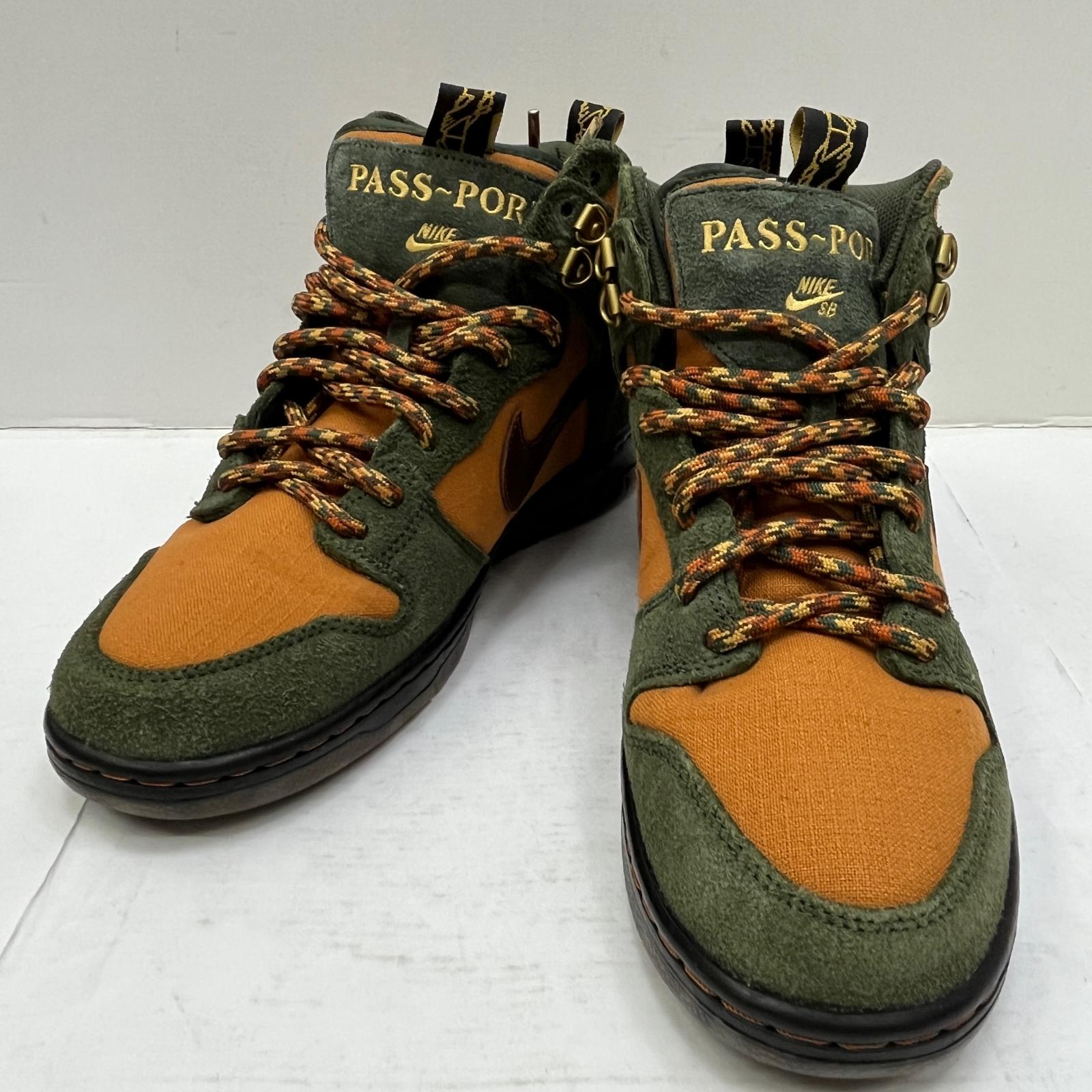 【中古】NIKE | ナイキ PASS~PORT × Nike SB Dunk High スニーカー DO6119-300 カーキ【加古川店】
