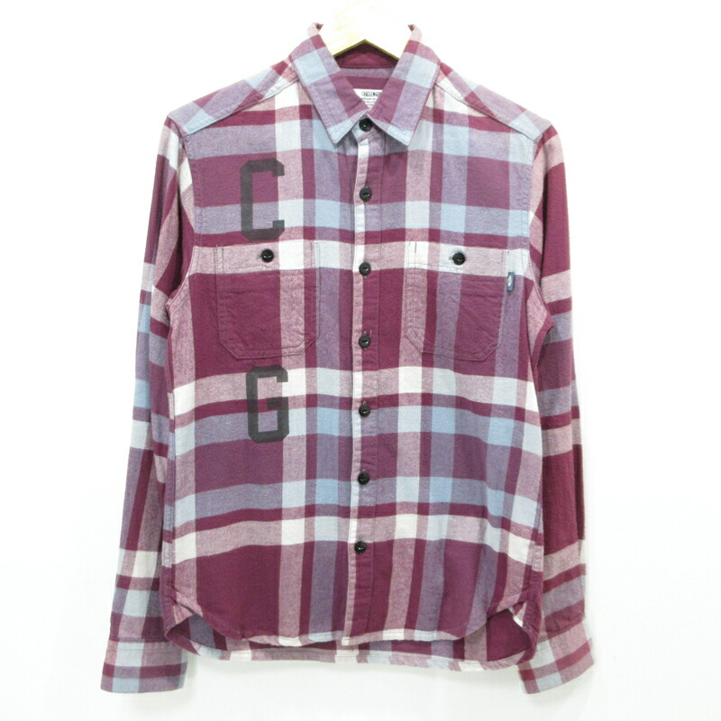 CHALLENGER PATCH オンブレ　チェックシャツ　チャレンジャー　XL CHALLENGER(チャレンジャー)｜L/S PATCHED WORK SHIRT｜正規通販