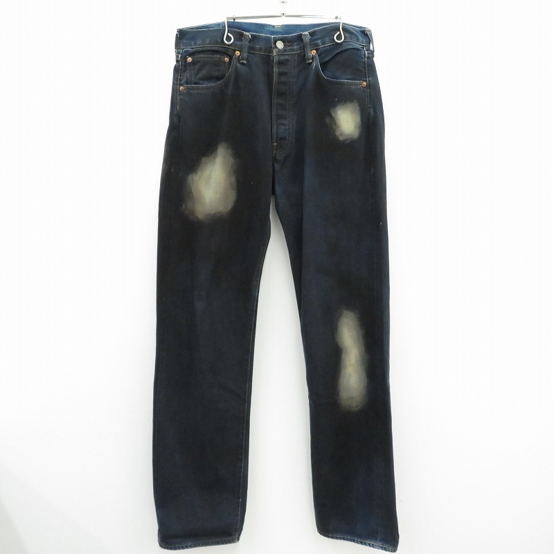【中古】Levi's | リーバイス 501復刻/日本製/ヴィンテージ加工 デニムパンツ 66501 ブルー ｻｲｽﾞ:W34【瀬戸大橋店】