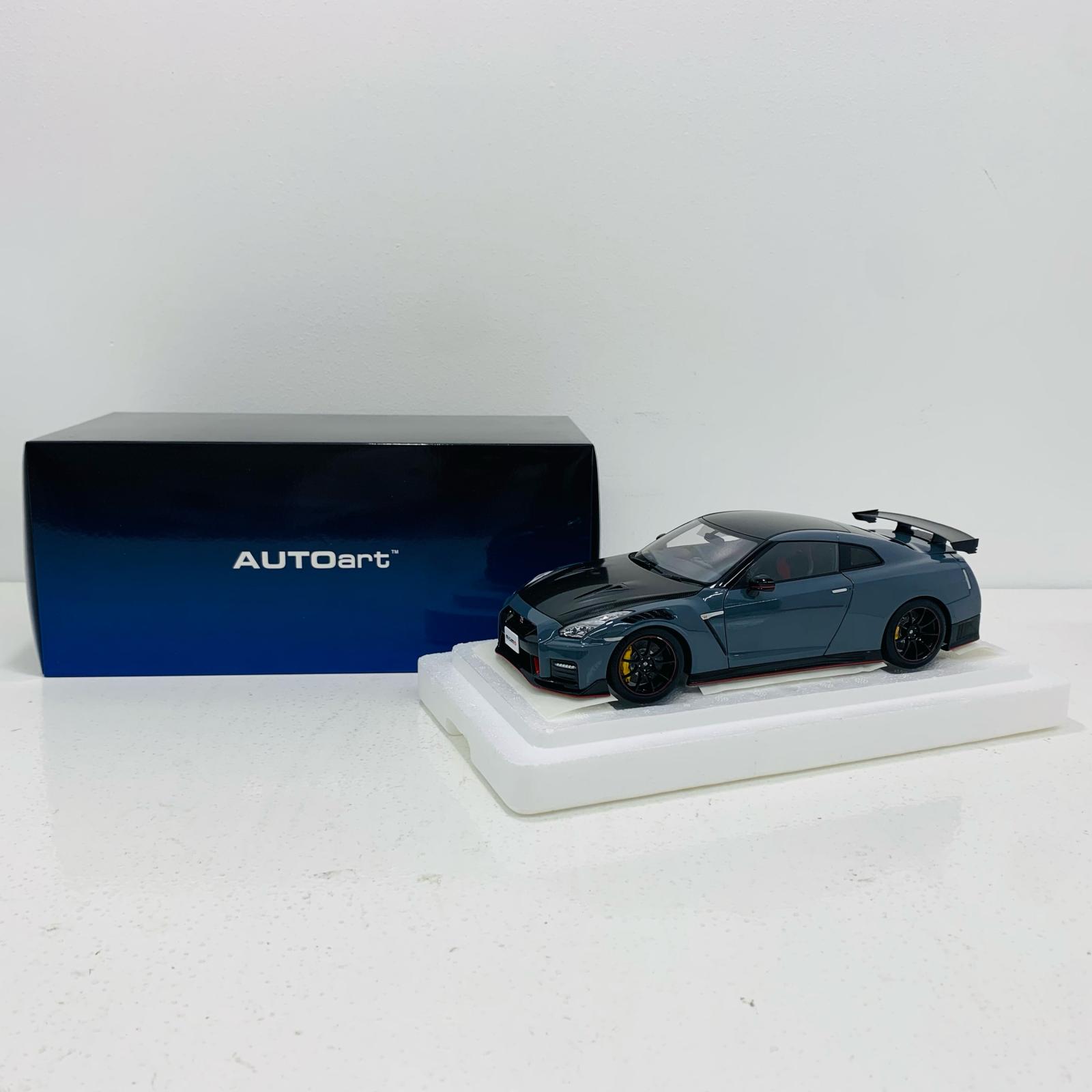 【中古】 オートアート・コンポジットモデルシリーズ おもちゃ・玩具 日産 GT-R (R35) スケール ニスモ スペシャルエディション(NISMOステルスグレー) \'1/18 77505【飾磨店】|お宝市番館