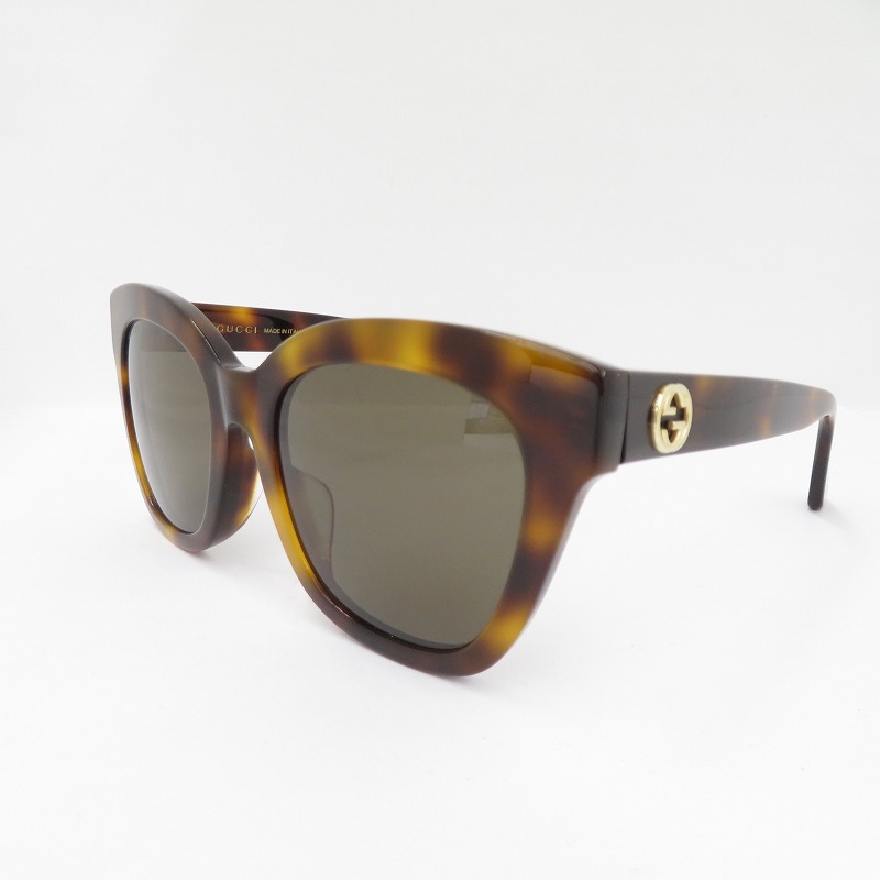 【中古】GUCCI | グッチ サングラス GG0029SA サイズ：52□20 145 ブラウン【瀬戸大橋店】｜お宝市番館
