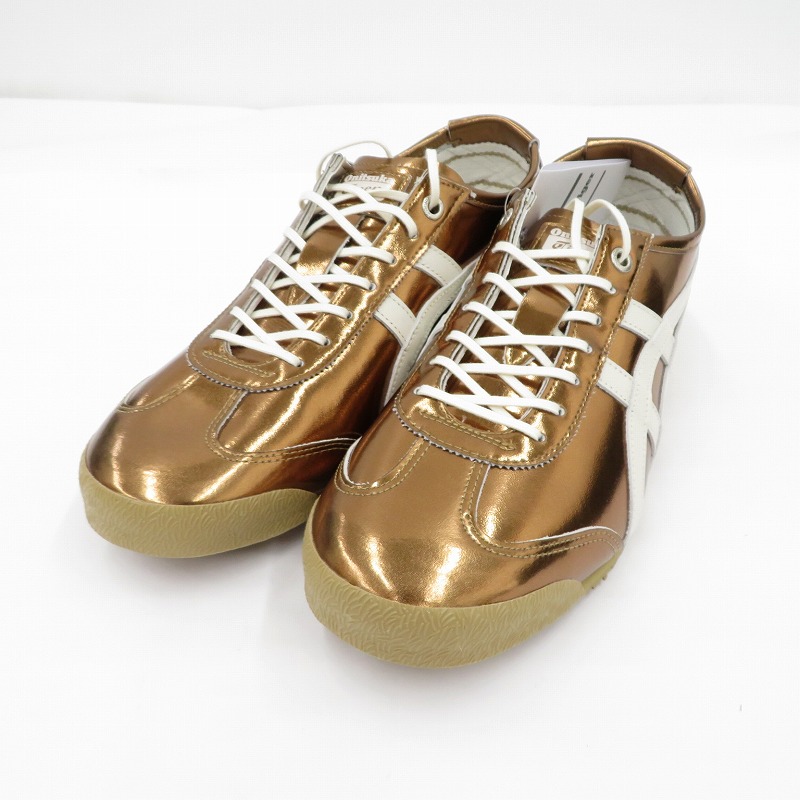 【中古】ONITSUKA TIGER | オニツカタイガー Mexico 66 SD \u0027Desert Camp/Cream\u0027 スニーカー 1183C468-200 ゴールド 26.5珊【瀬戸大橋店】