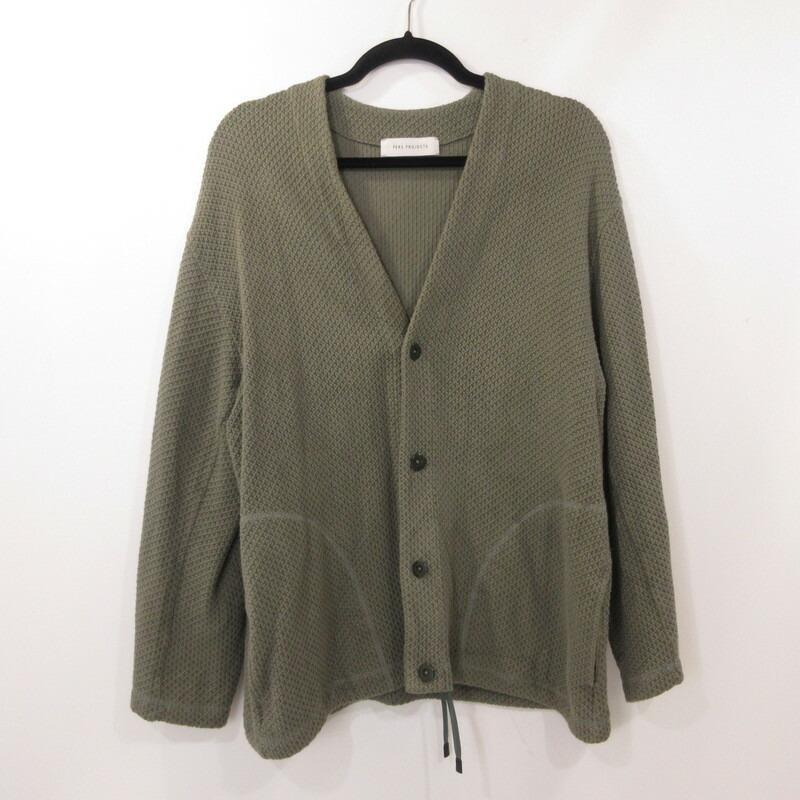 【中古】PERS PROJECTS | パースプロジェクト ARON CARDE / Knit Cardigan カーディガン オリーブ サイズ：2【姫路東店】