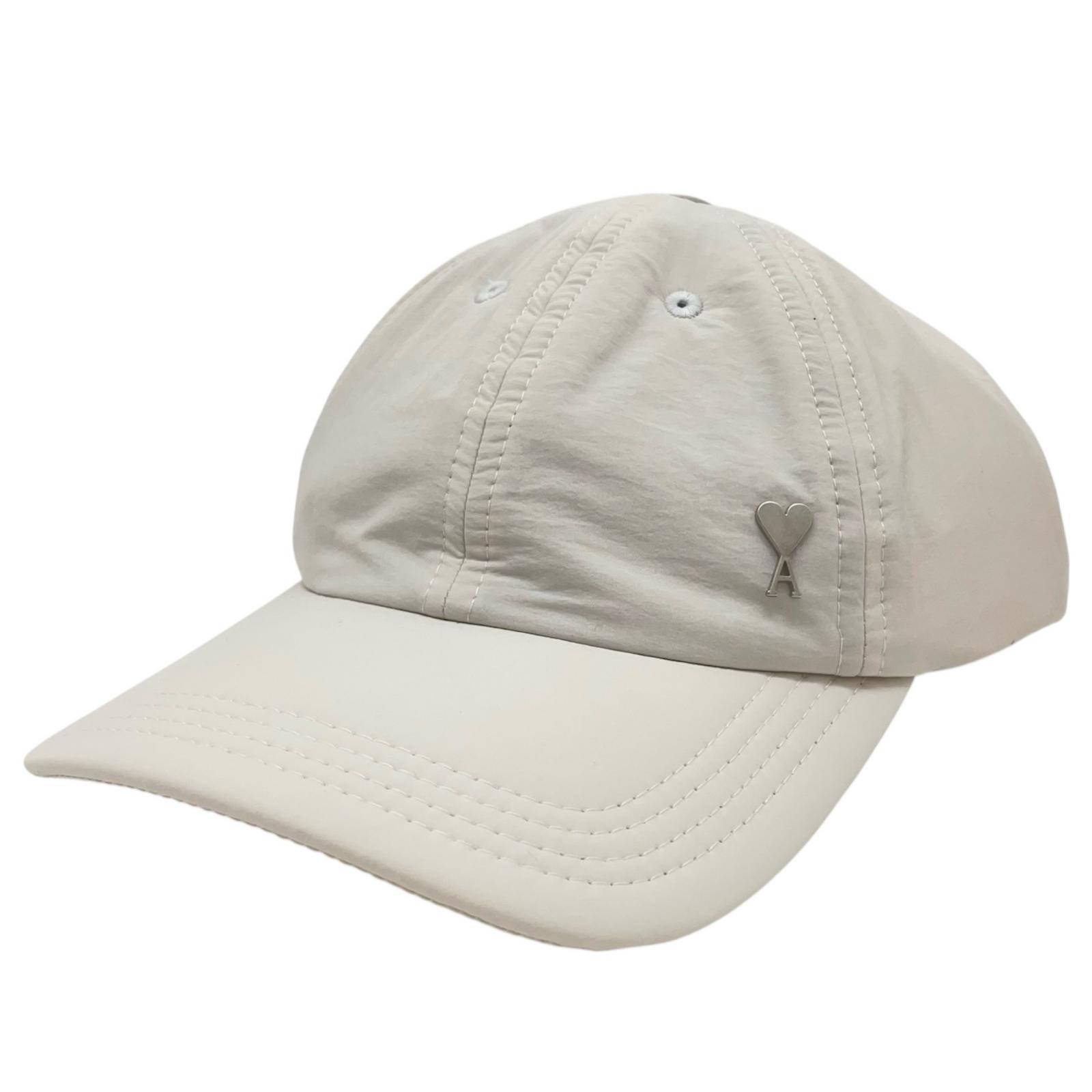 【中古】AMI | アミ キャップ 帽子　ホワイト【尾張小牧店】