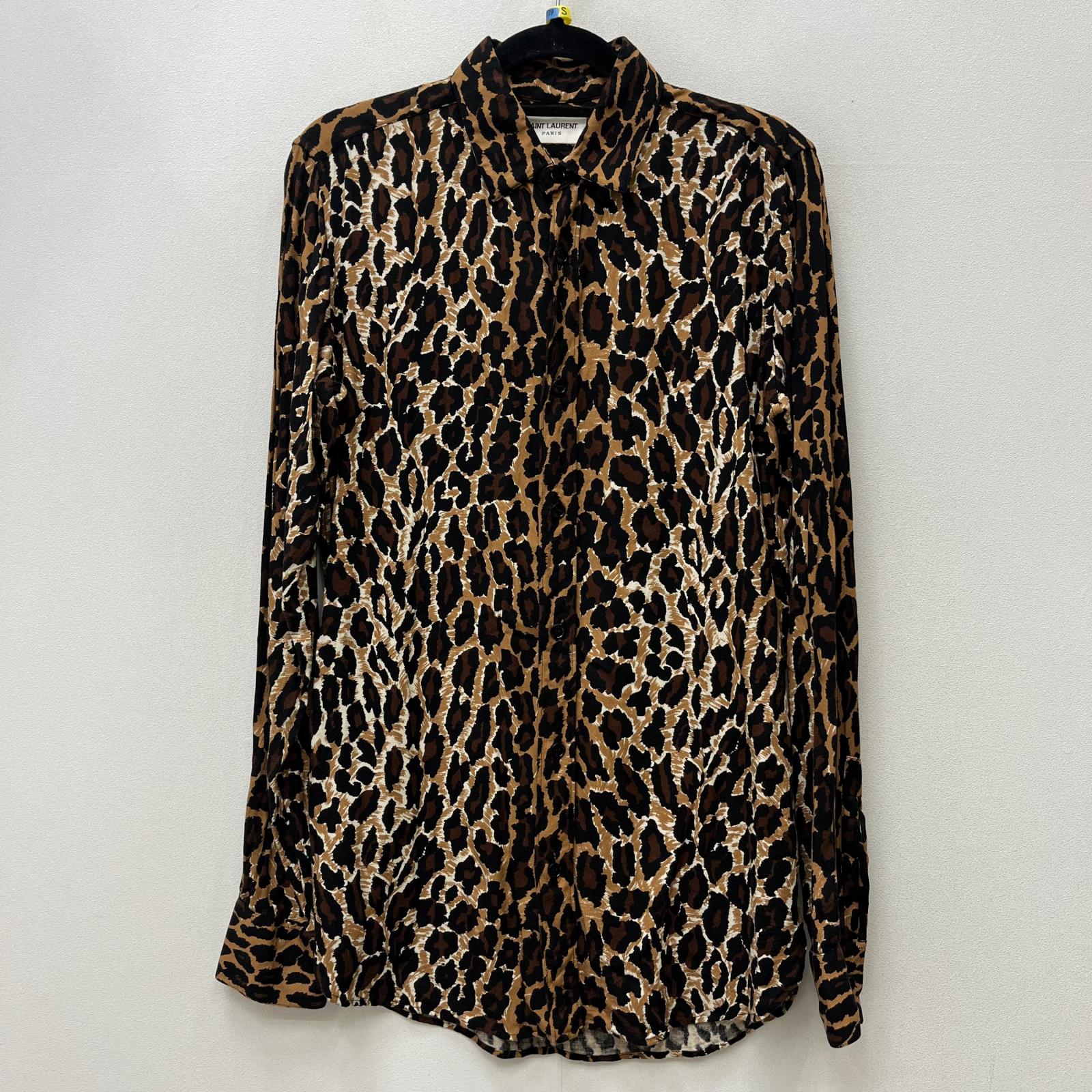 Saint Laurent サンローラン 豹柄 レオパード ロングコート 美品 楽天