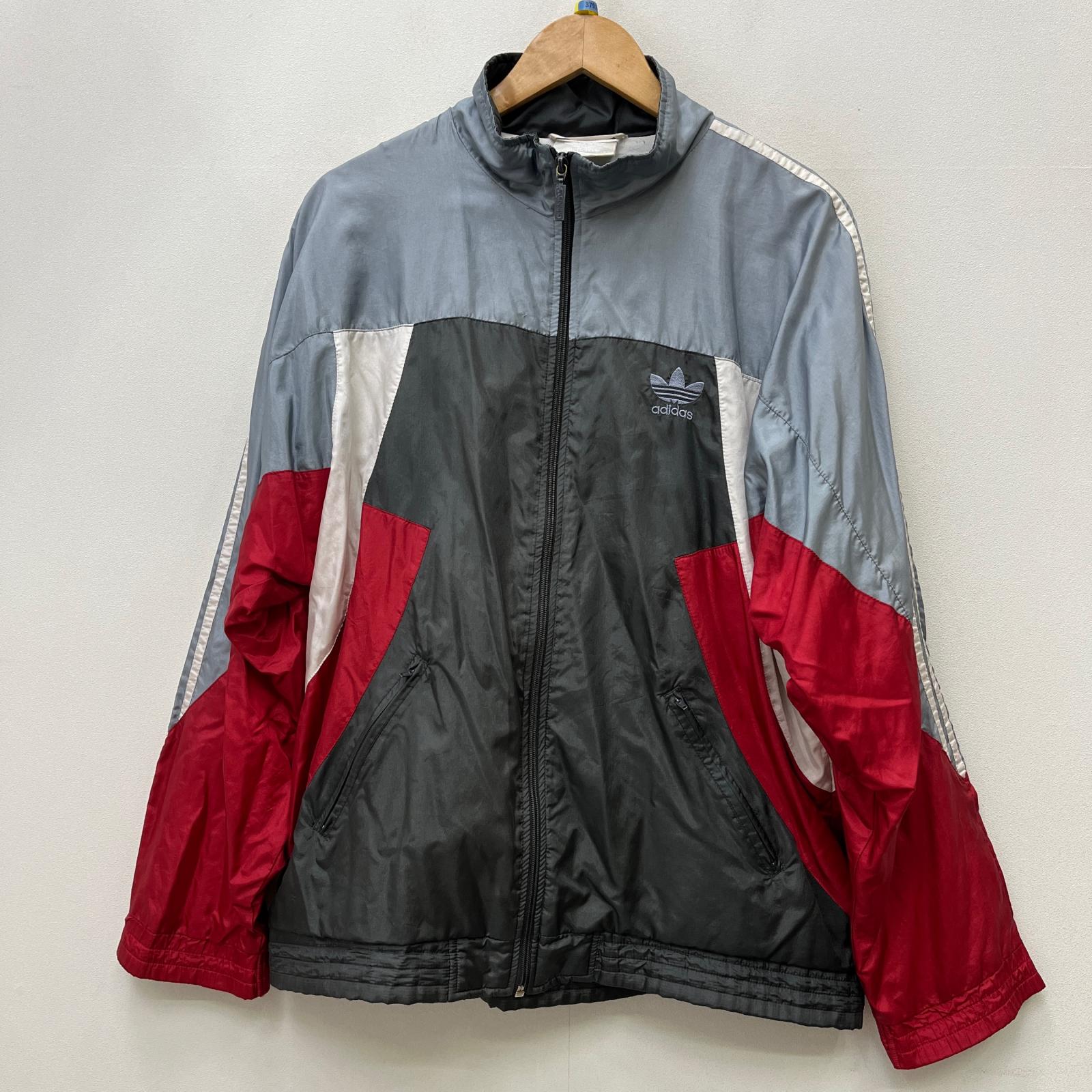 【中古】adidas(vintage) | アディダスヴィンテージ ナイロンジャケット グレー サイズ:M【加古川店】