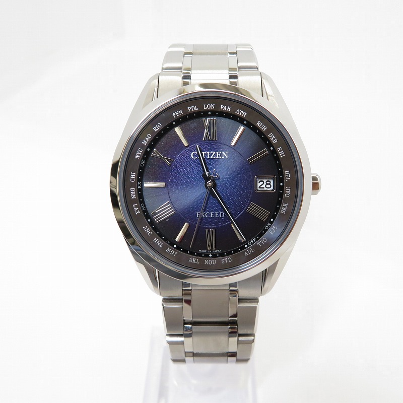 【中古】CITIZEN | シチズン EXCEED 300本押さえる ウオッチ アナログソーラー CB1150-67L しろがね色【瀬戸大橋店】
