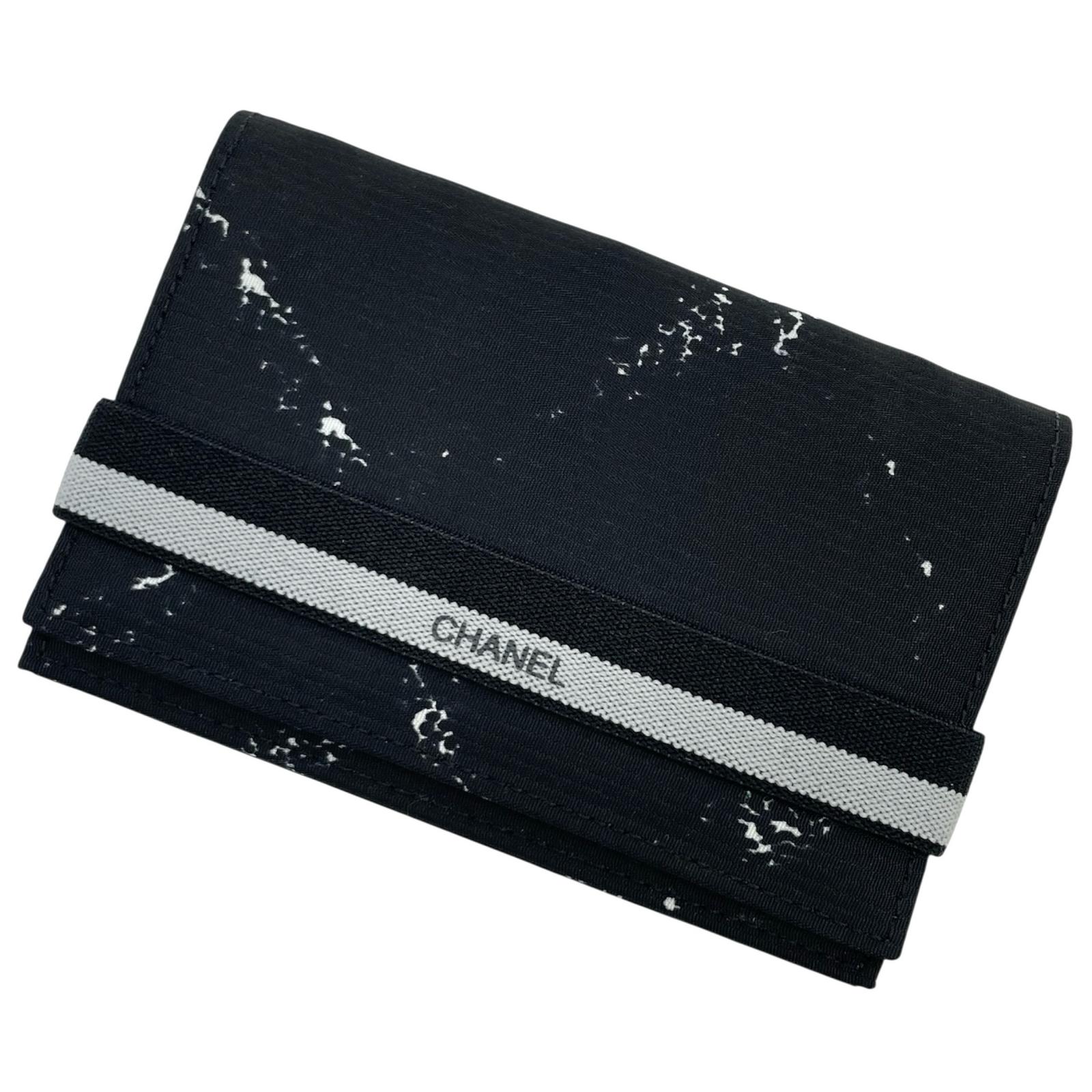 【中古】CHANEL | シャネル トラベルライン カードケース ナイロン ブラック【尾張小牧店】