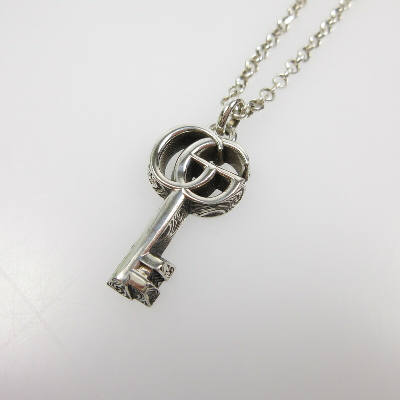 楽天市場】【未使用品】グッチ【GUCCI】ダブルG キー ネックレス