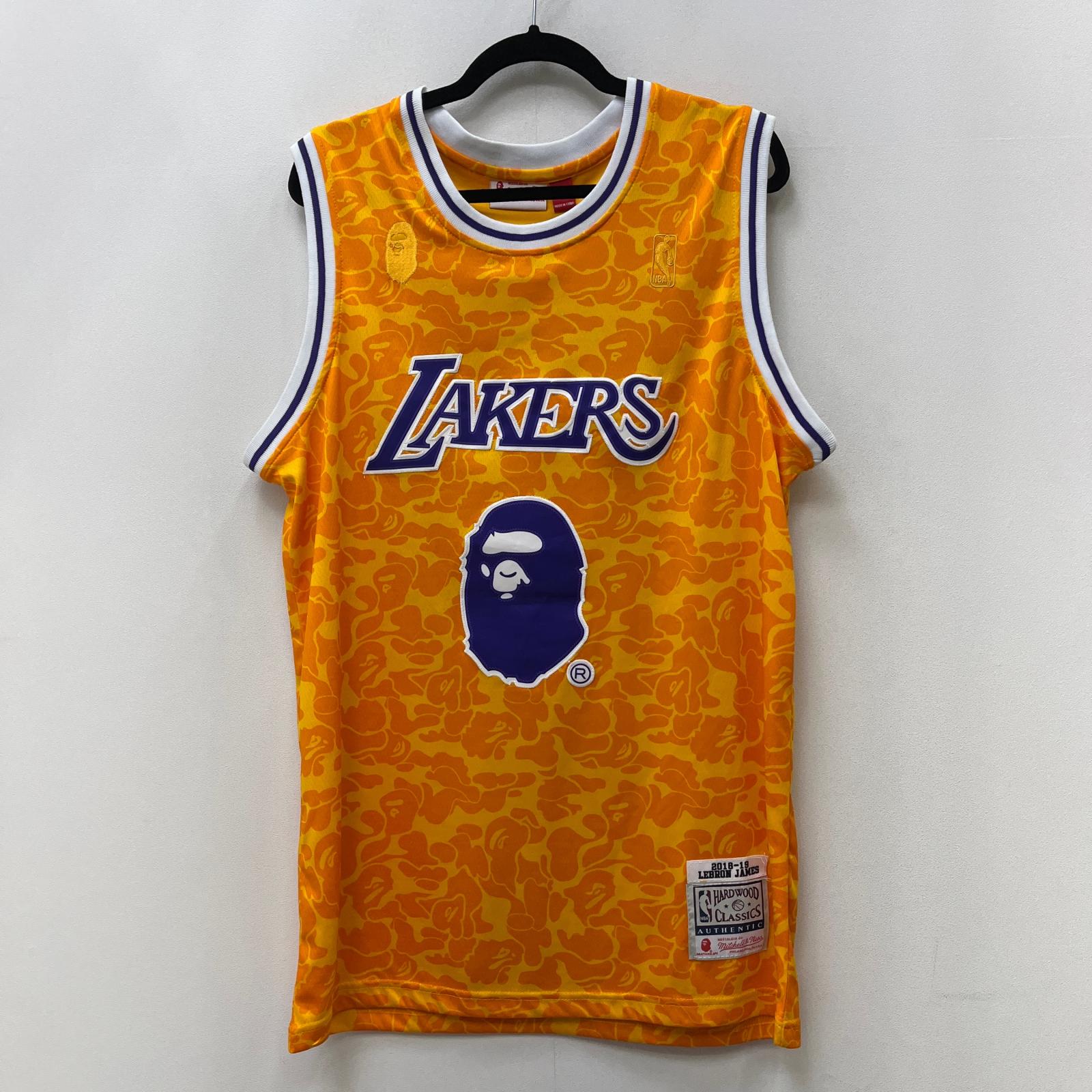 楽天市場】□ A BATHING APE x ミッチェル&ネス NBA レイカーズ