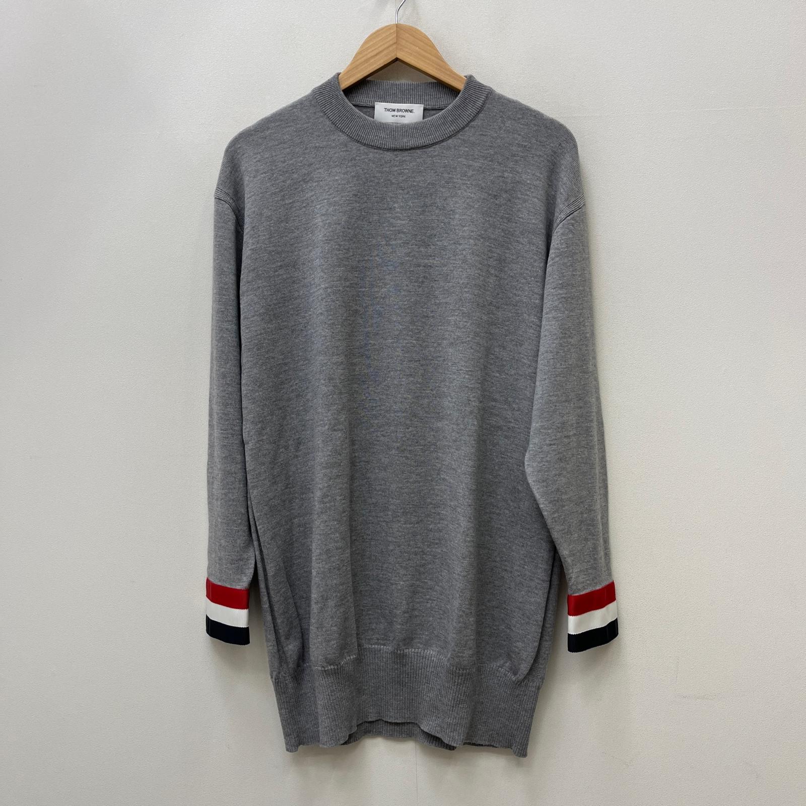 THOM BROWNE グレー 長袖ニット Thom Browne Sweater, Size S