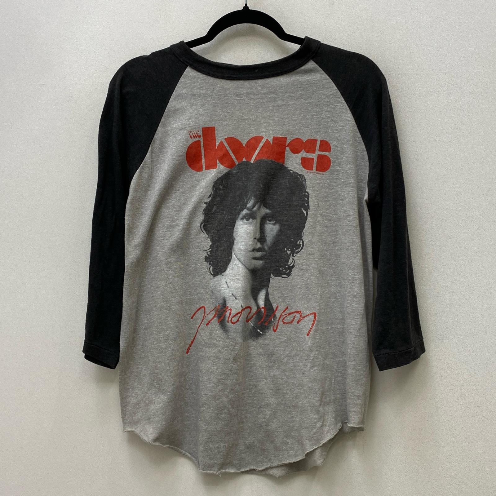 【中古】 the doors:jim morrison 長袖Ｔシャツ 薄墨色 大きさ：L【加古川店】
