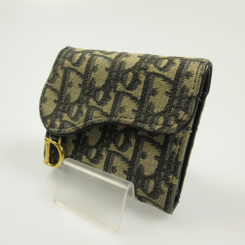 楽天市場】DIOR ディオール オブリークジャガード3つ折りウォレット