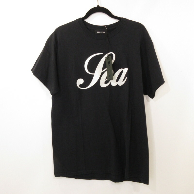【中古】WIND AND SEA | ウィンダンシーウインダンシー GLITTER TEE 半袖Ｔシャツ WDS-HNK-17 ブラック サイズ：L【姫路東店】