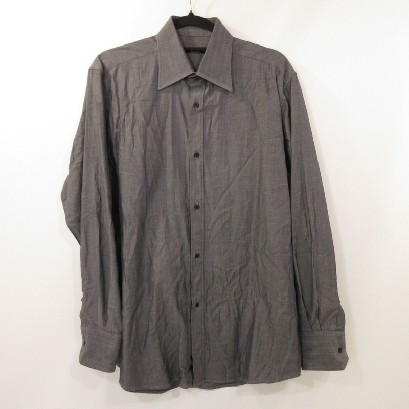 新品 GUCCI グッチ ウールチェックシャツ スカンク 50 GUCCI - GUCCI