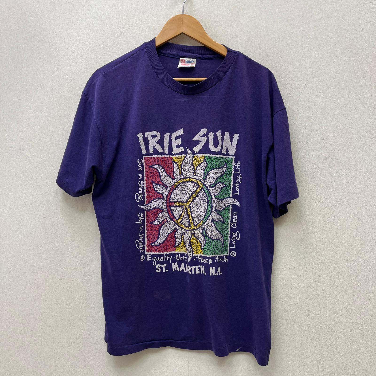 【中古】VINTAGE御召しもの | ヴィンテージイリョウ irie sun:st.maarten 半袖Ｔシャツ パープル 大いさ：XL【加古川店】