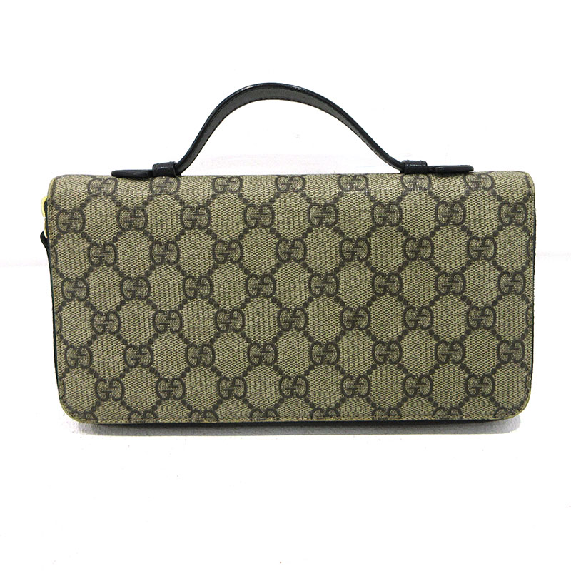 【中古】GUCCI | グッチ GGスプリーム トラベルケース ラウンドファスナー長財布 431714 ベージュ【三重本店】 21,456円