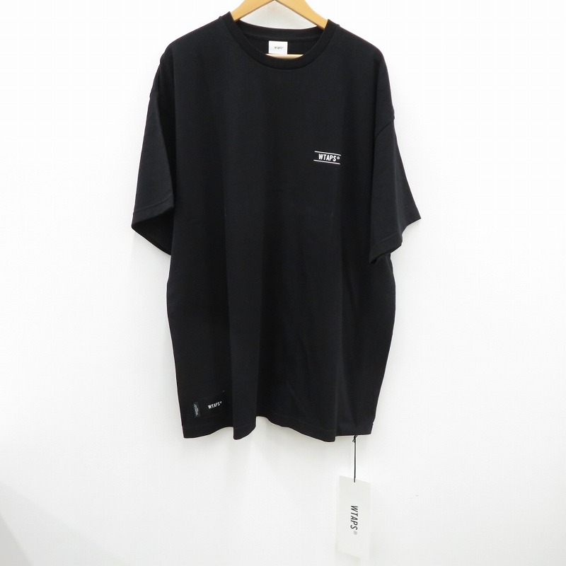 【中古】W)TAPS | ダブルタップス CONTAINING 02 / SS 半袖Ｔシャツ 251ATDT-STM10S ブラック サイズ：4【瀬戸大橋店】