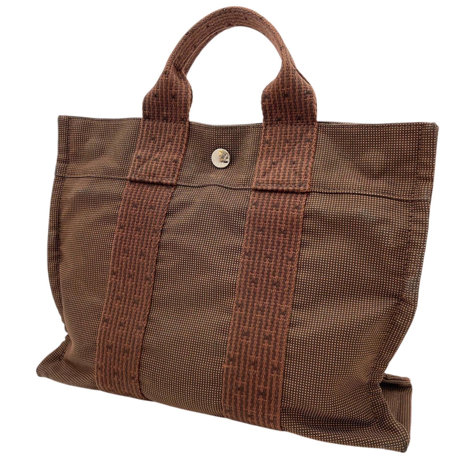 【中古】HERMES | エルメス エールライン PM トートバッグ ブラウン【尾張小牧店】