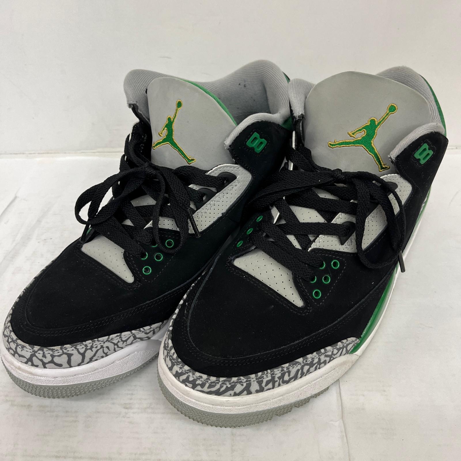 【中古】NIKE | ナイキ Air Jordan 3 'Pine Green' スニーカー CT8532-030 ブラック【加古川店】