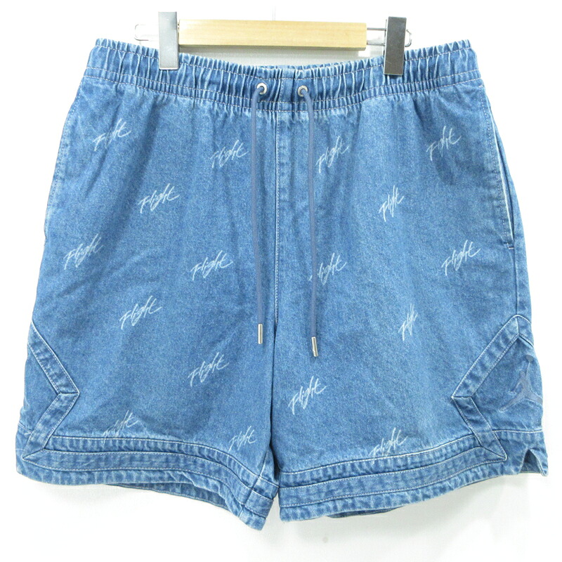 【中古】JORDAN | ジョーダン DENIM AOP SHORT ショートパンツ FN4652-436 ブルー サイズ：XL【三重本店】