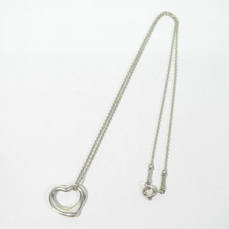 【中古】Tiffany&co | ティファニー エルサ・ペレッティ オープンハート ネックレス シルバー【三重本店】