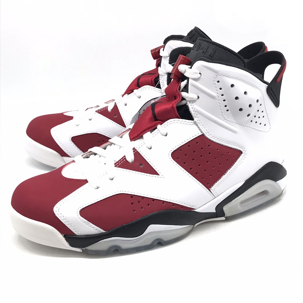 【中古】NIKE | ナイキ AIR JORDAN 6 RETRO ’CARMINE’ スニーカー 384664-160 赤いこと 28珊【倉吉店】