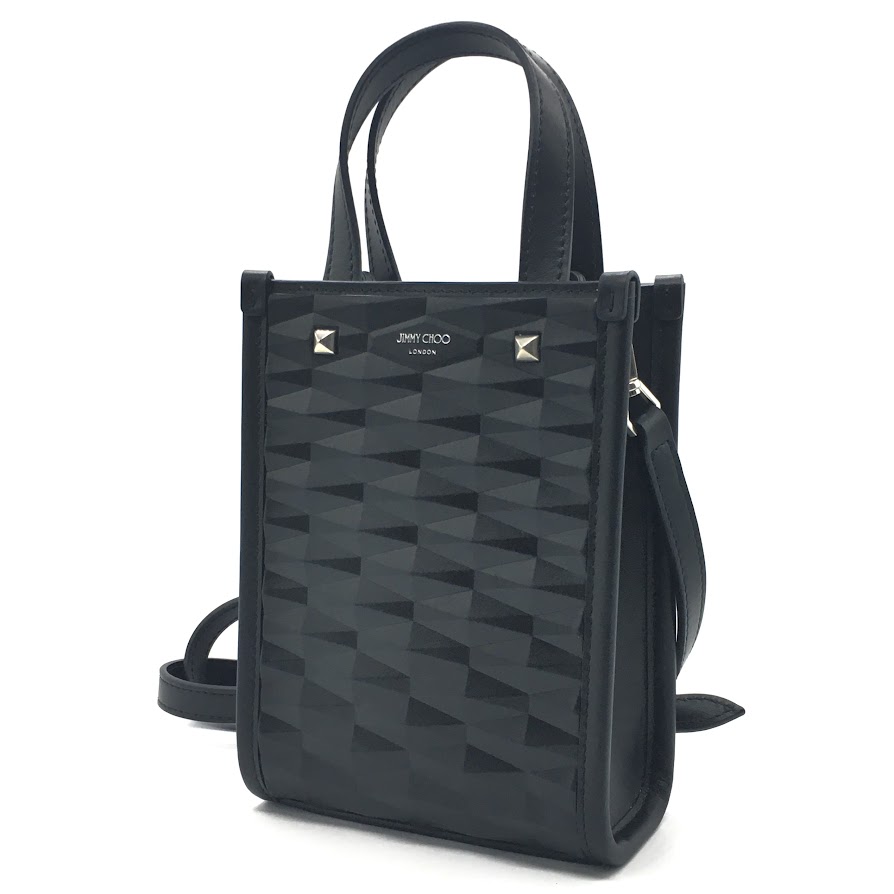 【中古】JIMMY CHOO | ジミーチュウ MININSTOTE BZU ショルダーバッグ 黒いこと【倉吉店】