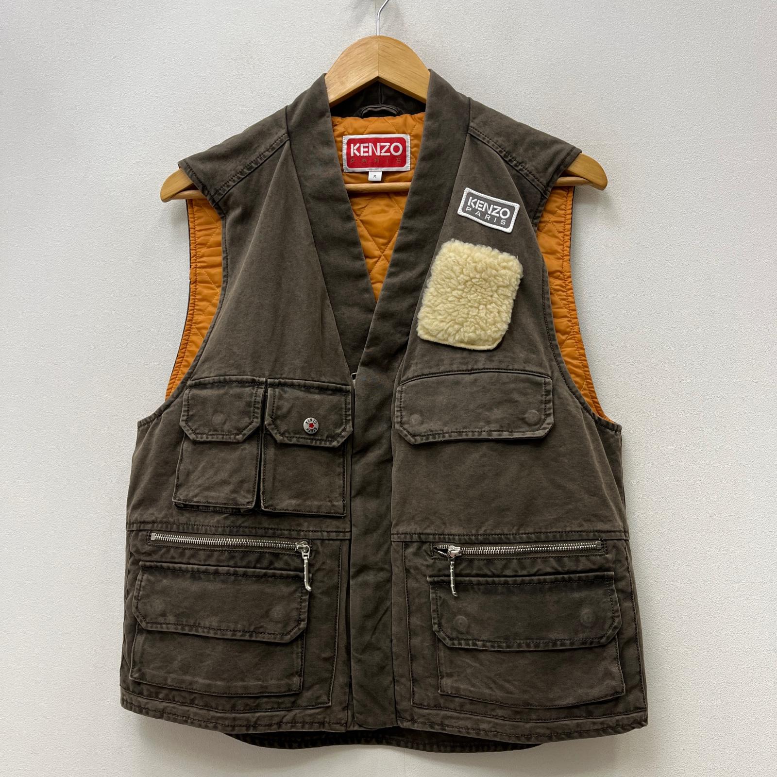 【中古】KENZO | ケンゾー ベスト FE65VE0089GK ブラウン サイズ:S【加古川店】